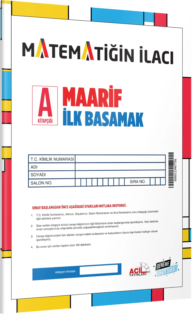 Matematiğin İlacı Maarif İlk Basamak Deneme Sınavı kitap kapağı