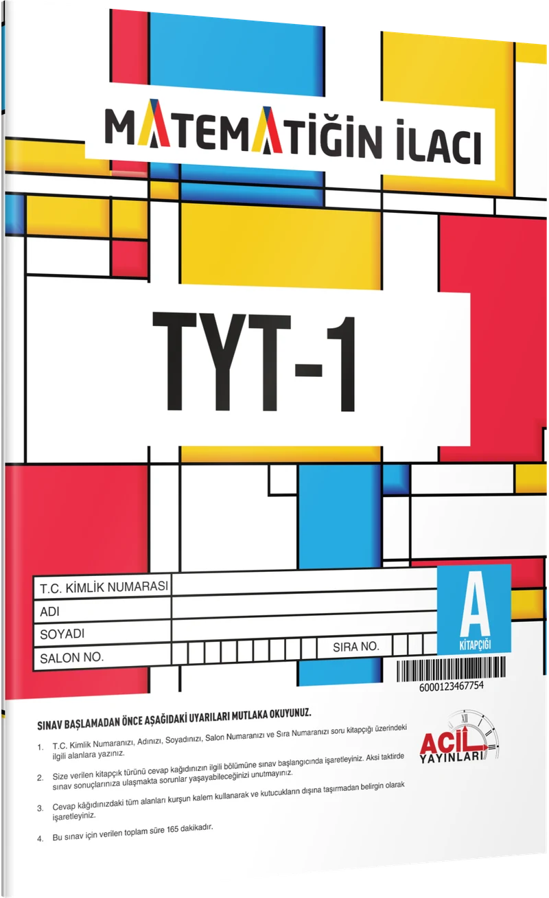 Matematiğin İlacı TYT-1 Deneme Sınavı kitap kapağı