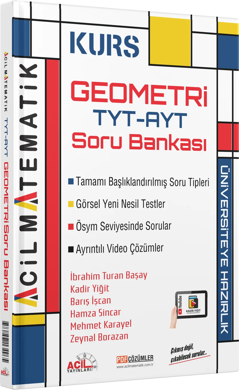 TYT-AYT Geometri Kurs Soru Bankası kitap kapağı